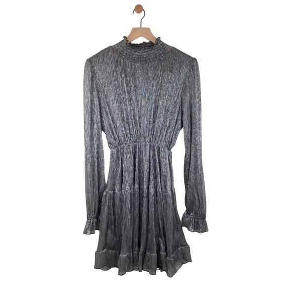 NWT O.P.T Lluvia Dress Silver Medium - Picture 8 of 14